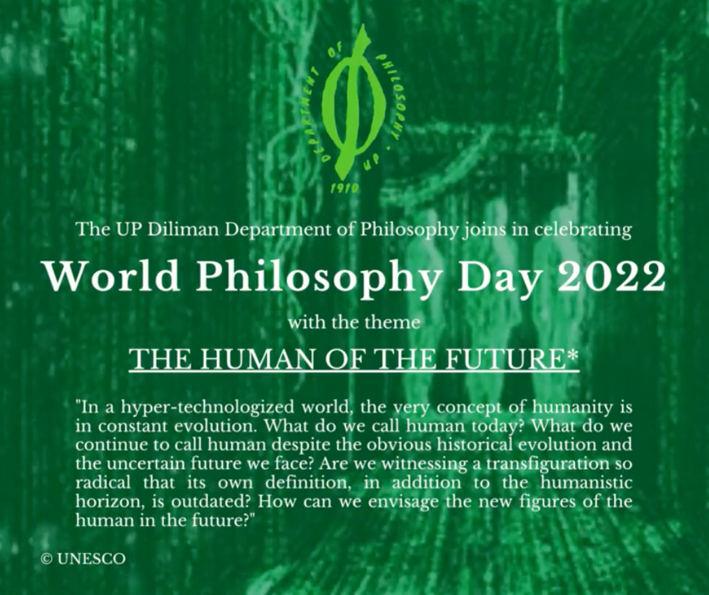 World Philosophy Day Up Diliman Department Of Philosophy