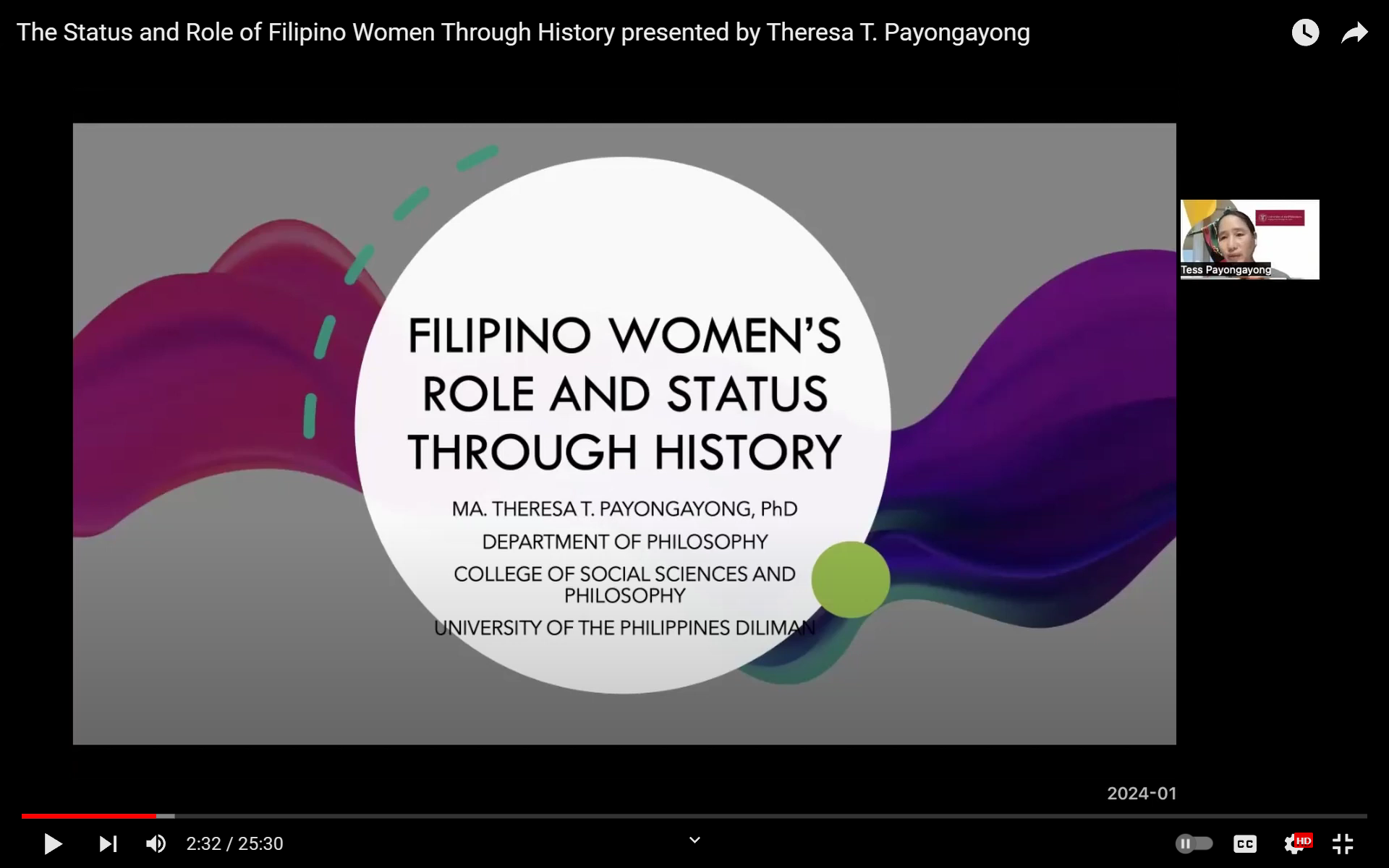 Youtube Replay Places World Lecture Series Up Diliman